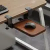 Bandeja para Teclado Estación de Trabajo de Oficina Escritorio de Computadora Estante de Almacenamiento Tipo Cajón sin Perforaciones Clip Deslizante Telescópico Multifuncional