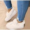 Zapatos Mao Mao para mujer, tipo mocasín, otoño e invierno 2020, nuevos, cálidos, forrados de felpa, estilo coreano, planos, antideslizantes, de algodón