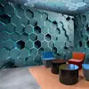 Fondo de pantalla con sentido de tecnología 3D 3D nuevo geométrico para habitación de e-sports Mural Bar Cafetería Internet ktv pared de fondo de recepción papel de pared tela