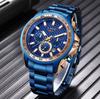 Reloj de cuarzo LIGE transfronterizo para hombre, cronógrafo multifunción, deportivo, resistente al agua, reloj de pulsera informal de negocios.