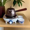 Olla Gruesa de Cobre Justo Olla de Cobre Puro Hecha a Mano Tetera de Cobre del Noroeste Estufa de Té Tetera de Gansu Calentador de Agua Eléctrico