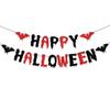 Faixa Decorativa de Festa de Aniversário de Halloween Transfronteiriça Bandeira de Aranha Morcego Bandeira Decorativa de Halloween para Arte em Café