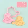 Serie Encuentro Ligero Molde para Galletas 3D Simulación DIY Diseño de Presión Tridimensional Molde para Estampar Galletas Suministros para Hornear