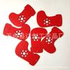 Serie Roja Navideña Colgantes Decorativos Creativos DIY Imagen de Dibujos Animados Artesanías de Madera Colgantes de Viruta de Madera para Disparos