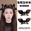 Presilha de cabelo tipo laço estilo coreano para mulheres, mini presilha de garra elegante, presilha de cabelo de princesa fofa, presilha para franja lateral, acessório de cabelo