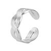 Anillo de onda ajustable de estilo caliente anillo infinito geométrico abierto para mujer joyería de acero inoxidable regalo venta al por mayor