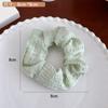 Pequeño anillo para el cabello con diseño de intestino grueso y hojaldre fresco a cuadros, accesorio para el cabello con cola de caballo en la parte posterior de la cabeza para niña dulce, plisado, nuevo