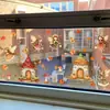 Brup Atmósfera Cálida de Otoño Ventana de Cuento de Hadas Pegatinas Elfo Hongos Calabaza Hojas de Arce Pegatinas Estáticas Br-Jd5558C