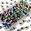 Cuentas de Transferencia de Vidrio de Color Contrastante Populares Transfronterizas Cuentas de Imitación de Jade Cuentas Transparentes Cuentas para DIY Cuentas de la Suerte Joyería Hecha a Mano Cuentas Sueltas
