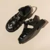 Sandalias Romanas Baotou para Mujer 2025 Nuevos Zapatos de Plataforma de Verano con Tacones Altos Gruesos, Zapatos Retro de Jaula de Cerdo Tejidos Calados