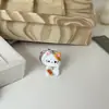 Lindo Gato de la Suerte de Dibujos Animados Llavero con Cascabel Divertido Colgante para Bolso Regalo para Pareja Mejor Amigo Accesorios