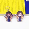 Chaveiro de acrílico DIY Desenho Animado Pequeno Pingente de Presente Desenho Animado Estrela Desenho Animado Decoração de Suporte de Plástico Periférico