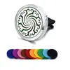Clip de aromaterapia para coche de acero inoxidable 316L, clip para la boca de aire del coche, clip para perfume de coche, imán para perfume.