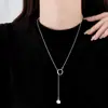 Coreia do Sul personalizado drawable camisola corrente em nicho design simples cobra osso colar casual e elegante