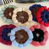 Cintas para el Cabello de Punto con Bloques de Color Dulces para Otoño e Invierno Estilo Coreano Cintas para Moños de Niña Scrunchies Cuerdas para el Cabello Estilo Nuevo