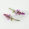 Decoração de Buquê de Grama Dourada Artificial Materiais de Flores Pequenas Arranjo de Parede de Flores para Casamento DIY Flores Artificiais Coloridas Cabeças de Flores Artificiais
