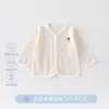 Roupa de Proteção Solar para Bebê Jaqueta Leve de Verão Cardigã 100% Algodão para Bebê Camisa para Ar Condicionado de Recém-Nascido Roupa de Algodão para Bebê Sem Costura
