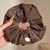 2026 Novo Estilo Estilo Floresta Elástico Alto Prendedor de Cabelo com Laço Preguiçoso, Corda de Cabelo para Rabo de Cavalo em Tecido de Renda para Mulheres