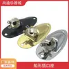 SQST Jack Elétrico para Guitarra em Forma de Barco Tomada de Saída para Guitarra Soquete Tomada de Saída Elétrica para Guitarra Porta de Conexão Assento Furo