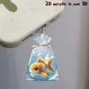 Tapón de Carga Antipolvo con Forma de Pez 2D Lindo Acrílico Cargador de Teléfono Adecuado para Teléfonos Inteligentes y Otros Dispositivos