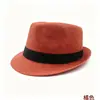 Sombrero de Copa de Lino Estilo Británico Transfronterizo para Hombre, Sombrero Jazz Casual de Negocios, Transpirable, Cómodo, Cortavientos, Versátil Estilo Vintage