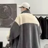 Abrigo de Lana de Cordero para Hombre, Chaqueta de Algodón Gruesa y Cálida de Invierno, Holgada de Moda con Cuello Alto para Estudiantes, Ropa de Algodón para Parejas