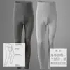 Pantalones Térmicos Finos de Algodón Puro para Hombre de Otoño e Invierno, Tallas Grandes, Doble Capa de Cintura Alta, Protectores de Cintura, Elásticos, Pantalones Cálidos para Personas de Mediana Edad y Mayores