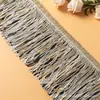 Nuevo 15cm Lentejuelas Borla Encaje Escenario Danza Latina Perla Raib Borla Ropa Cortina Joyería Colgante Flor de Borla