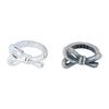 Anillo de plata de ley S925 con diseño de lazo coreano, anillo cerrado, anillo a presión, accesorios de plata, pulsera de cuerda manual para hacer uno mismo