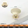 Manija Redonda Retorcida de Agujero Único Extra Grande para Gabinetes, Armarios y Cajones, Manija Pequeña Minimalista Retro Estilo Chino para Muebles