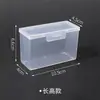 Caja de almacenamiento para cartas de póker, caja de plástico transparente, caja organizadora para cartas de juego Ultraman, tarjetas de identificación, tarjetas de presentación