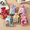 Nueva Bolsa de Almacenamiento con Estampado de Dibujos Animados Empaque para Joyería Bolsa con Cordón Sachet del Festival del Bote del Dragón Bolsa Vacía