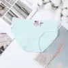 A001 ropa interior para mujer estudiantes femeninas color liso transpirable cintura niñas sexy linda pantalón comercio electrónico transfronterizo venta al por mayor