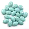Fabricante Personalizado Aventurina Verde Natural Quartzo Rosa 13*18 Facetado Duplo Forma de Ovo Pedra Bruta DIY Mesa Embutida Acessórios Feitos à Mão
