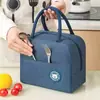 Bolsa Térmica para Lonchera, Bolso de Mano, Bolsa para Almuerzo Impermeable Engrosada, Bolsa Grande de Papel de Aluminio para Estudiantes, Bolsa para el Almuerzo del Trabajo