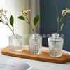 Vaso em relevo decoração de alta qualidade em estilo vaso de vidro de alta aparência planta hidropônica Ware decoração para casa