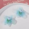 Nova cor de doce malha flor tulipa diy bonito crianças grampo de cabelo acessórios para cabelo brincos material atacado