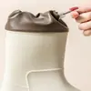 Japón y Corea del Sur Botas de Lluvia Transfronterizas para Mujer Lindas Botas de Agua de Caña Media Zapatos de Goma para Estudiante Botas de Agua Antideslizantes Botas de Lluvia Impermeables Biseladas Impermeables