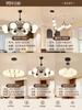 Lámpara de araña vintage estilo francés para sala de estar, nuevo modelo 2026, luz principal minimalista de mediados de siglo 'Magic Bean' negro, iluminación de alta gama para dormitorio