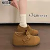 Couro Genuíno Tamanho Pequeno Solado Grosso Salto Escondido Sapatos Birkenstock Femininos 2026 Chegada Nova Outono Mocassins Versáteis de Calçar Sapatos Individuais