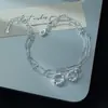 Pulsera Anillo Doble Minimalista Estrellada para Año Nuevo, Joyería Brillante Única y Sencilla, Popular en Xiaohongshu