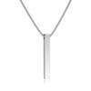 Moda Transfronteriza Collar Largo Tridimensional Joyería de Alta Gama Cadena para Suéter de Acero Inoxidable para Hombre Colgante Individual Venta al por Mayor Minimalista