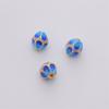 Cobre oro 18K cloisonné cuentas de joyería hechas a mano diy flores mariposa cuentas conservadoras del color pulsera material para abalorios