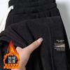 Pantalones deportivos de pana pesada nuevos 2024 Otoño e Invierno para hombre Sueltos Casual con forro polar Costuras Deportes Leggings