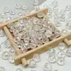 Cuentas de rombos facetados de colores AB de 6-10 mm, cuentas de rueda acrílicas facetadas, accesorios para pulsera, collar, joyería DIY