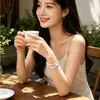 Pulsera de Cinco Elementos de Buena Suerte Multi-tesoro, Apilable, Pulsera de Cristal Natural de Lujo Ligero Nicho para Mujer, Regalo para Novia, Joyería