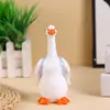 Ornamentos Artesanais de Resina de Pato de Desenho Animado Transfronteiriço Mochila Fofa Transfronteiriça Pato Trabalhador Decorações de Animais de Mesa