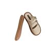 Zapatos Burcan de meter Verano Baotou Medias Pantuflas Zapatos Perezosos de Lino Transpirables para Mujer Zapatos Mula de Algodón y Lino con Suela Blanda para Usar en Exteriores