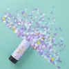 Cañón de Confeti Pequeño para Boda de 11 cm Tubo de Confeti de Resorte Confeti de Colores Cañón de Confeti Girado a Mano Suministros para Bodas