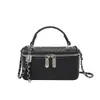 2026 Nuevo Bolso Cosmético Tejido Transfronterizo Textura Cuadrado Pequeño Bolso Caja Bolso de Mano con Cadena de Hombro Único Cruzado Estilo Chanel